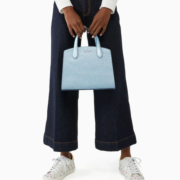 kate spade Bags Nwt Kate Spade Tinsel Satchel In Frosty Sky Poshmark